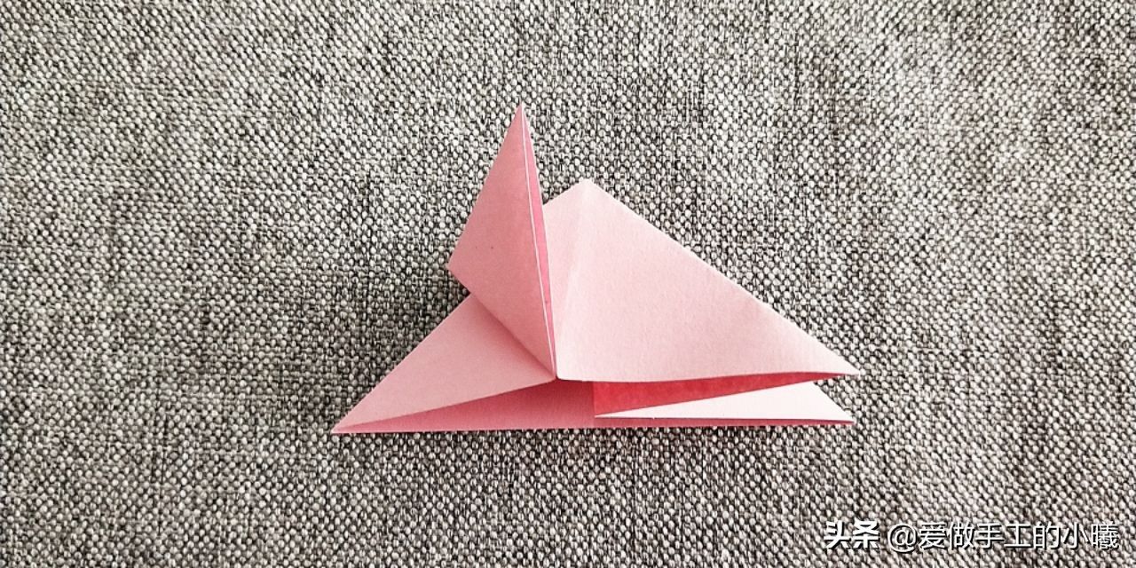 简单玫瑰花的折法（最简单的玫瑰花折纸教程）-第7张图片