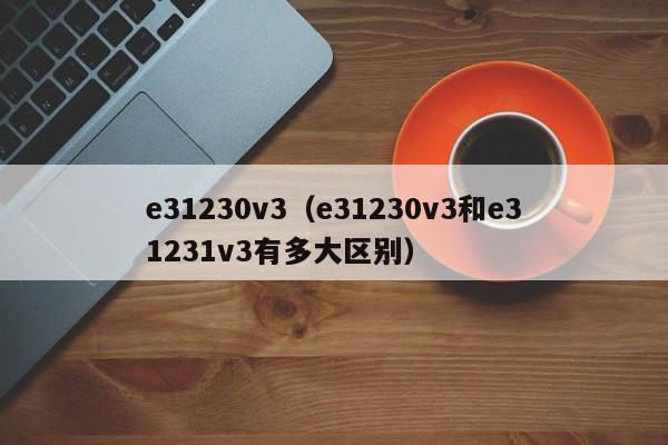 e31230v3（e31230v3和e31231v3有多大区别）-第1张图片